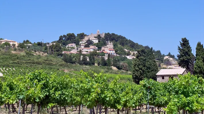 Vue générale d Rasteau, Vaucluse